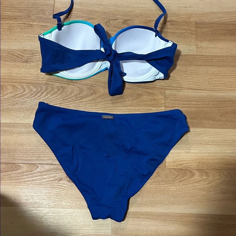 Blue and Green Women's Bikini Set - Picture 5 of 6